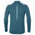 asics icon long sleeve 1/2 zip blue asics icon long sleeve 1/2 zip blue