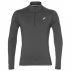 asics long sleeve 1/2 zip jersey dark grey asics long sleeve 1/2 zip jersey dark grey