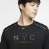nike dry miler ss top nyc m czarny nike dry miler ss top nyc m czarny