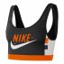 nike swoosh icon clash medium-support sports bra czarno-pomarańczowy nike swoosh icon clash medium-support sports bra czarno-pomarańczowy