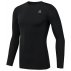 reebok wor compression long sleeve solid black reebok wor compression long sleeve solid black