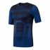 reebok activchill compression tee aop blue black reebok activchill compression tee aop blue black