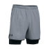 under armour qualifier 2in1 short grey/black under armour qualifier 2in1 short grey/black