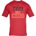 under armour ua never out worked short sleeve black red under armour ua never out worked short sleeve black red