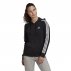 Bluza damska adidas Essentials 3Stripes Full Zip Hoodie Czarno-Biała