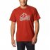 koszulka męska columbia path lake™ graphic tee ii czerwona