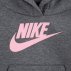 Bluza dziecięca Nike Nkg Club Fleece High Low Po Szara