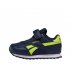 Buty dziecięce Reebok Royal Classic Jogger 3.0 Granatowo-Limonkowe