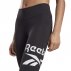 Legginsy damskie Reebok Identity Logo Leggins Czarne
