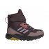 Buty młodzieżowe adidas Terrex Trailmaker High COLD.RDY Hiking Shoes Bordowe