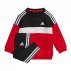 Dres dziecięcy adidas Tiberio 3-Stripes Colorblock Czerwono-Czarny