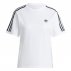 Koszulka damska adidas Adicolor Classics 3-Stripes Biała