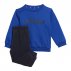 Dres dziecięcy adidas Essentials Lineage Jogger Set Niebiesko-Czarny