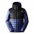the north face m resolve down hoodie cave blue-tnf black